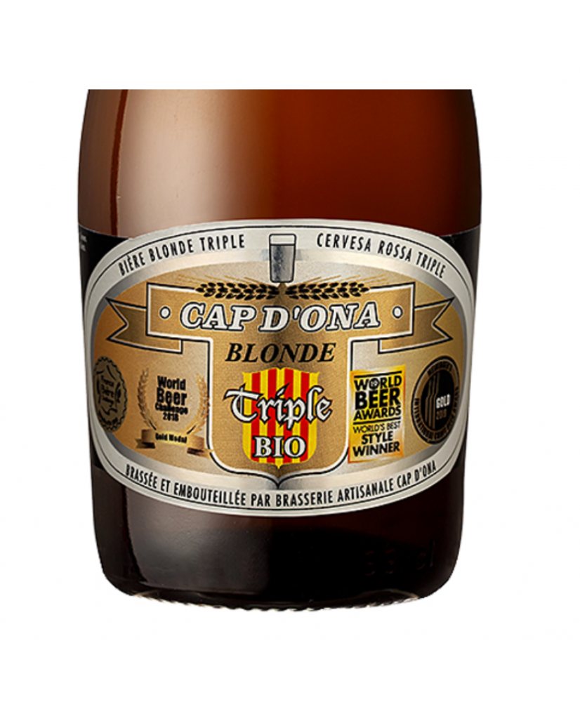 Bière Blonde Triple BIO 33cl CAP D'ONA
