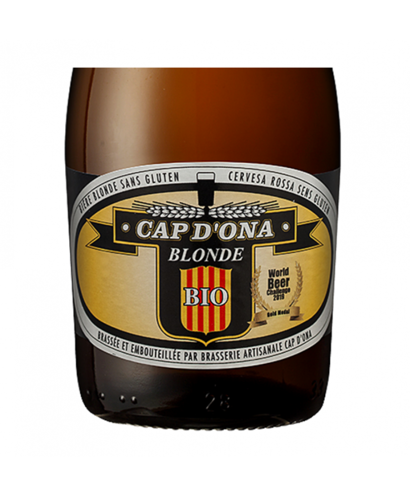 Bière Blonde BIO Pur Malt sans gluten 75cl CAP D'ONA
