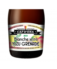 Bière blanche Bio Yuzu Grenade CAP D'ONA