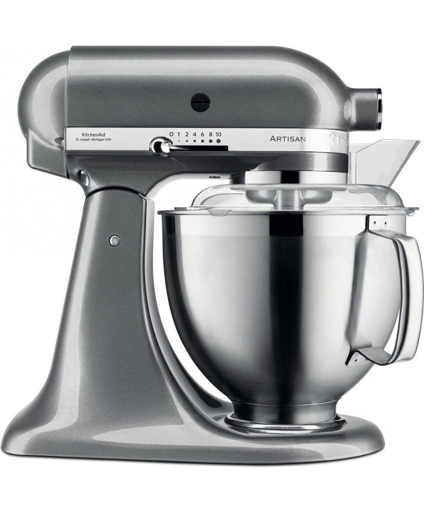 Robot pâtissier à tête inclinable 4,8L Artisan Premium 5KSM185PS KITCHENAID + Accessoires Inox