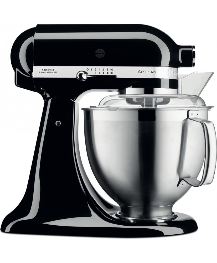 Robot pâtissier à tête inclinable 4,8L Artisan Premium 5KSM185PS KITCHENAID + Accessoires Inox