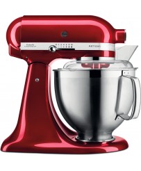Robot pâtissier à tête inclinable 4,8L Artisan Premium 5KSM185PS KITCHENAID + Accessoires Inox