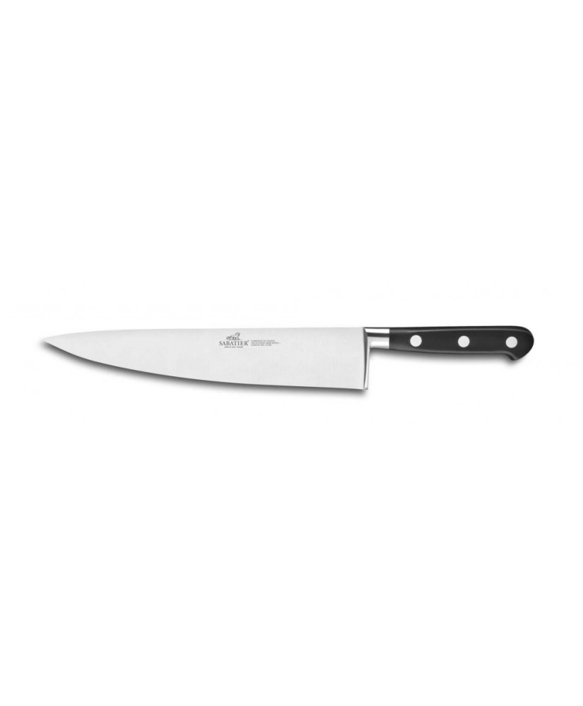 Couteau de cuisine forgé rivets inox "idéal" 25cm SABATIER