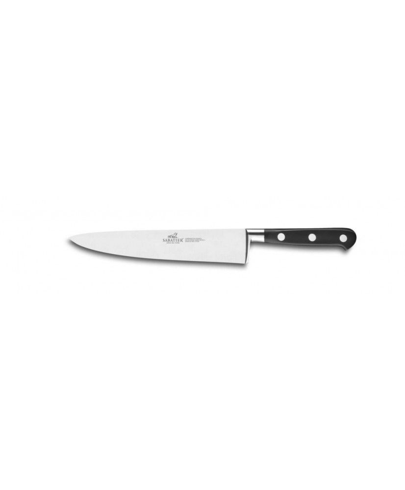 Couteau de cuisine forgé rivets inox "idéal" 20cm SABATIER