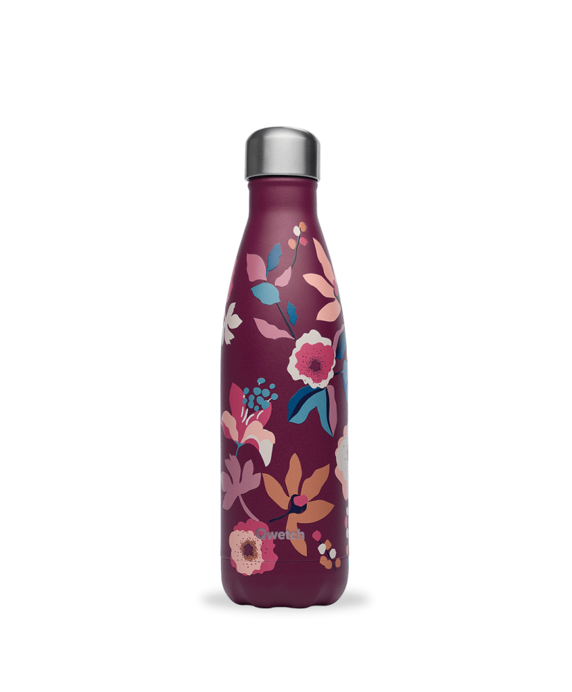 Bouteille isotherme "bohème prune" 500ml QWETCH