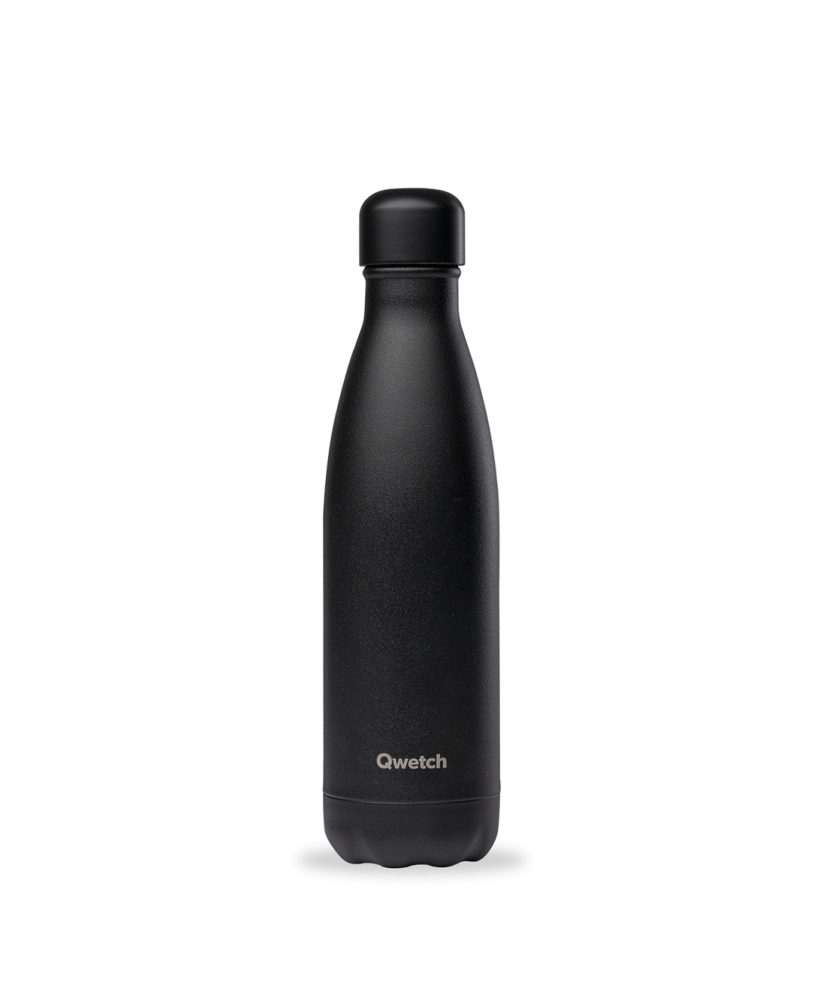 Bouteille isotherme "all black" 500ml QWETCH