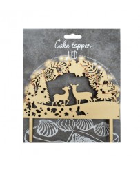 Cake topper led "Forêt...