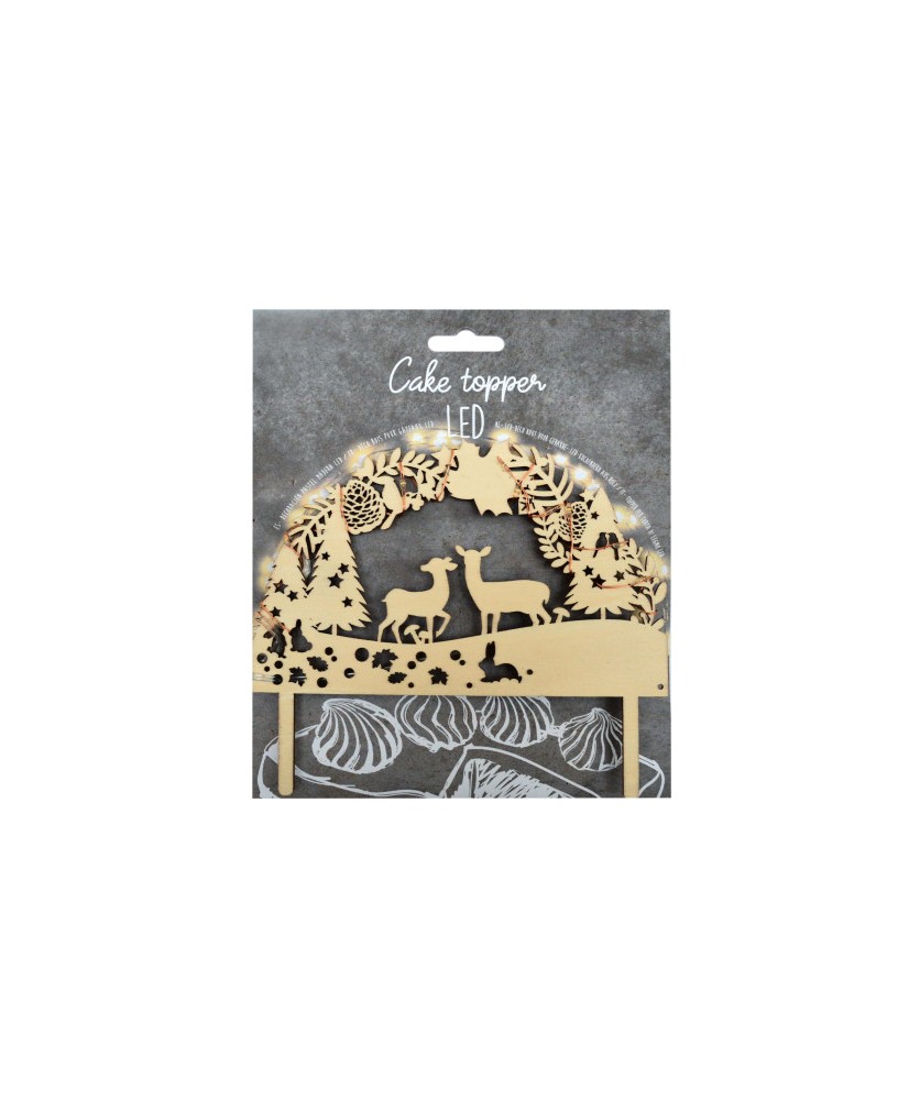 Cake topper led "Forêt enchantée" SCRAPCOOKING