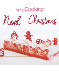Déco pour bûche "Noël" SCRAPCOOKING