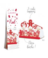 Déco pour bûche "Noël"...