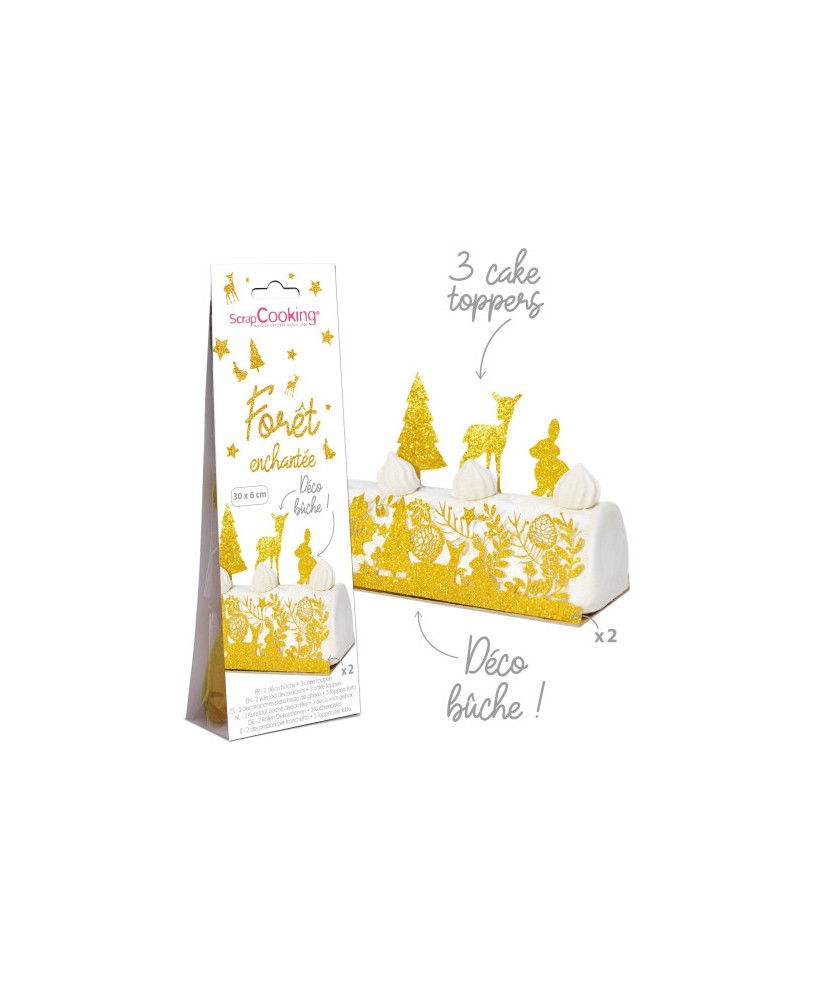 Déco pour bûche "Forêt enchantée" SCRAPCOOKING