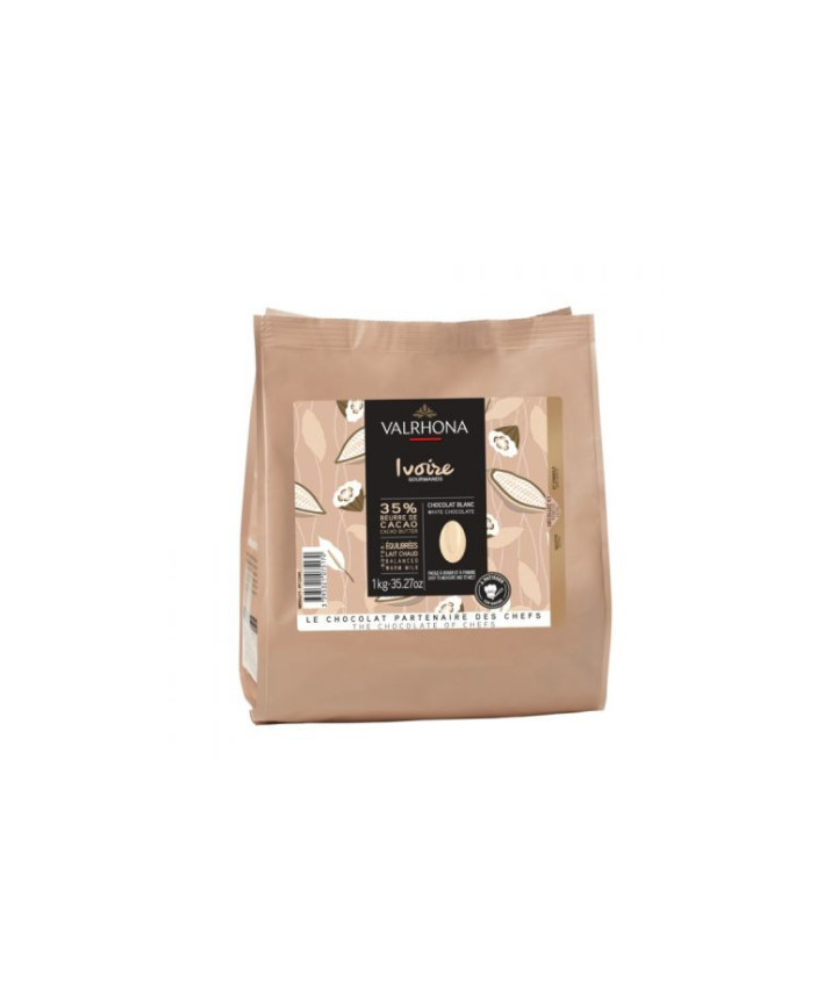Chocolat de couverture Ivoire 35% VALRHONA