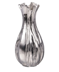 Vase galbé 23cm CESAR SILVER