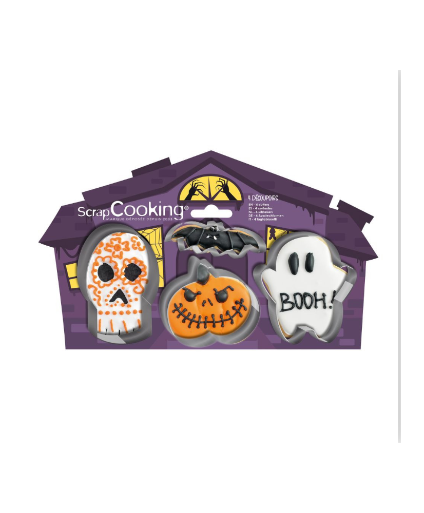 4 emportes pièces Halloween SCRAP COOKING