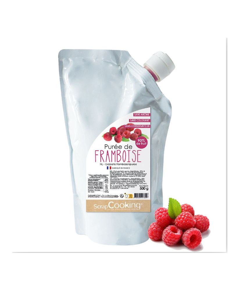 Purée de fruits "framboise" SCRAPCOOKING