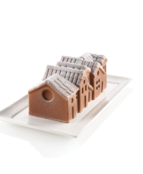 Moule à bûche "Winter Village" SILIKOMART