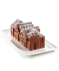 Moule à bûche "Winter Village" SILIKOMART