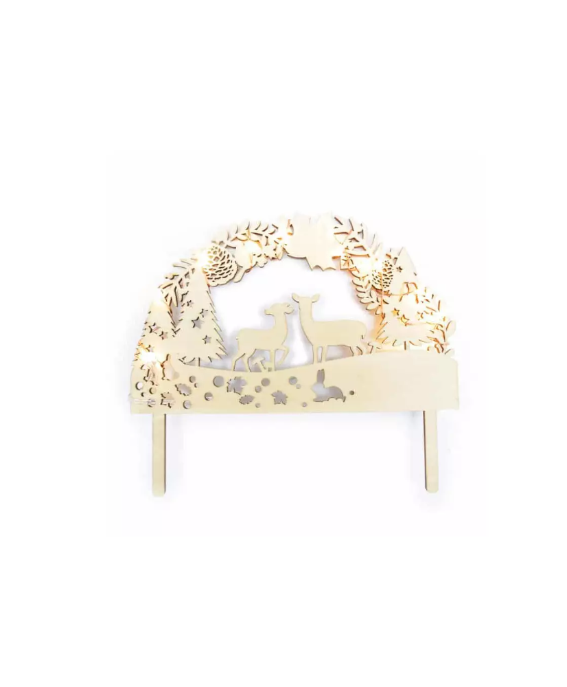 Cake Topper LED "Noël enchanté" SCRAPCOOKING