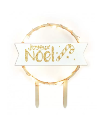 Cake Topper LED "Joyeux Noël" SCRAPCOOKING