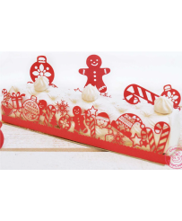 Kit décoration bûche de Noël SCRAPCOOKING 5 pièces