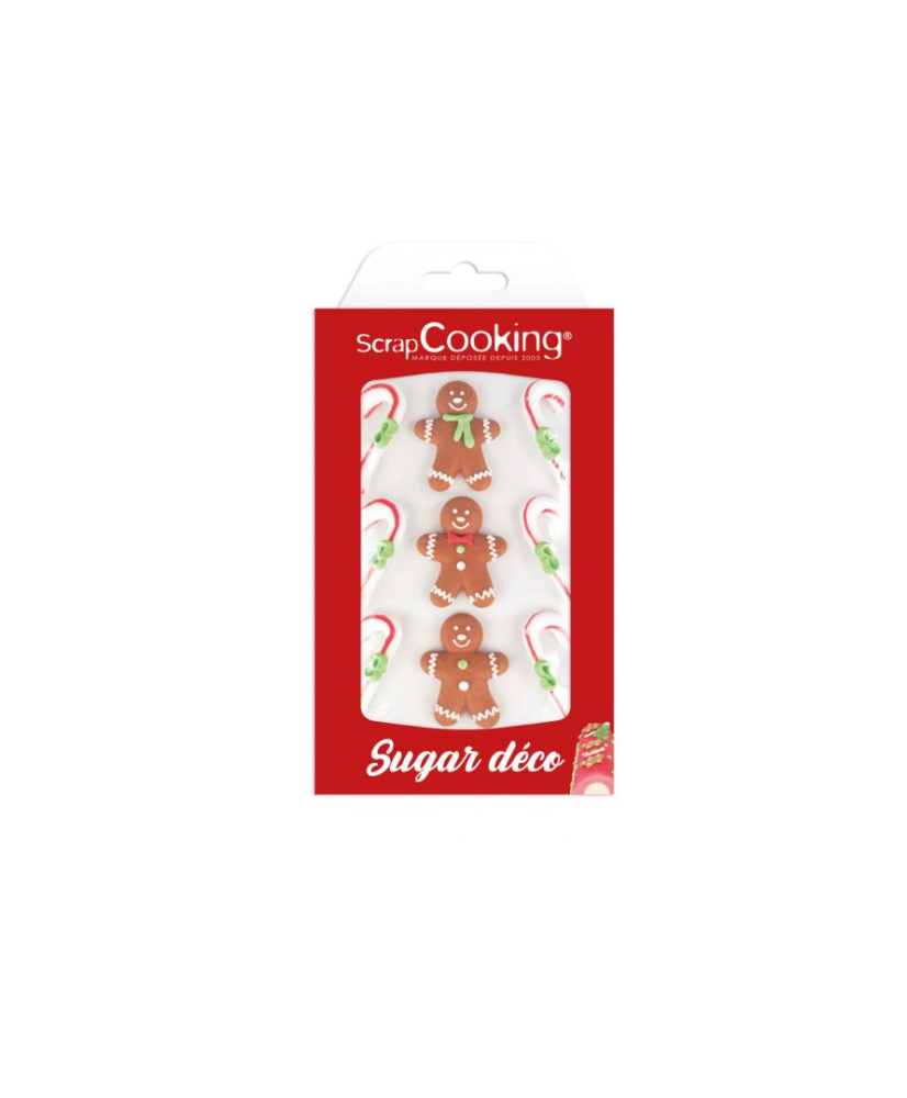 Décors sucrés pour gâteaux "Gingerbread" SCRAPCOOKING