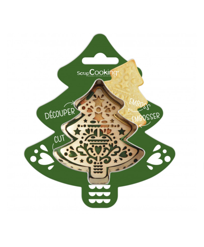 Découpoir + embosseur bois Sapin SCRAPCOOKING