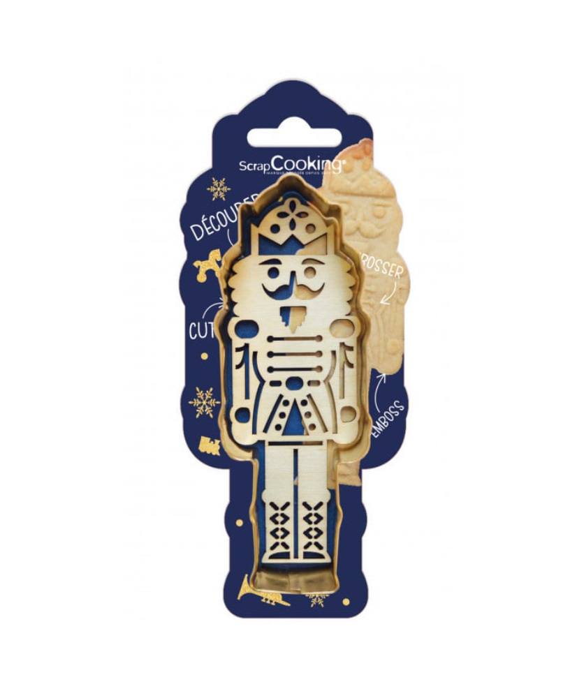 Découpoir + embosseur bois Casse Noisette SCRAPCOOKING
