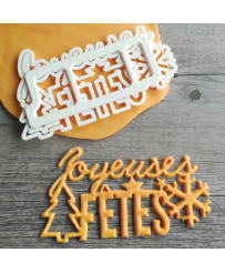 Découpoir "Joyeuses Fêtes" PATIS DECOR