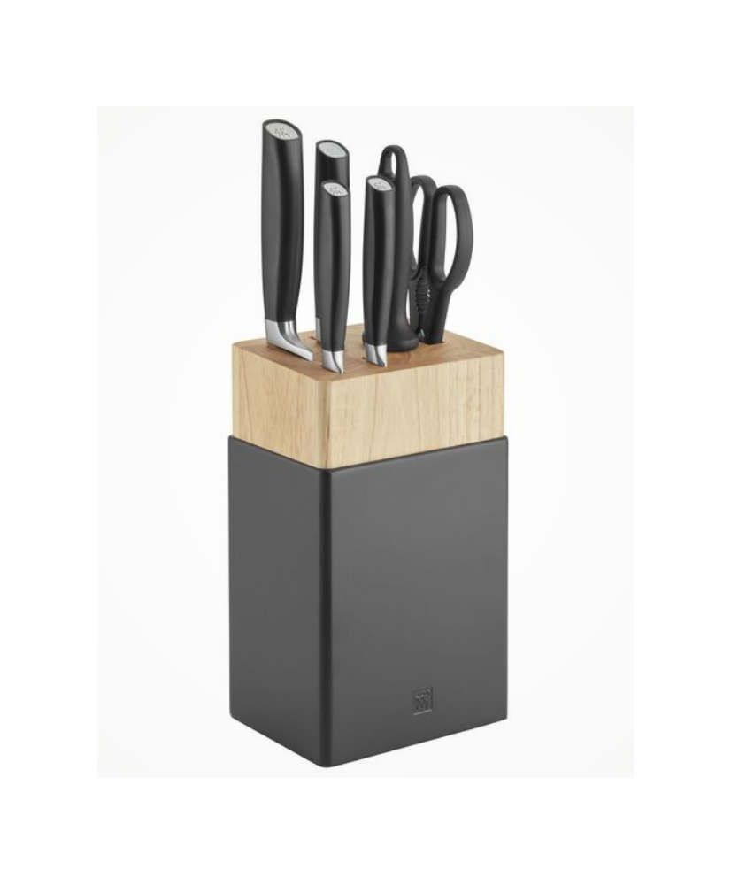 Bloc de couteaux, Argent, Noir mat ZWILLING