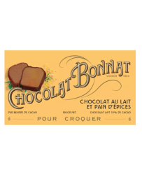 Tablette de chocolat au lait et pain d'épices 55% BONNAT
