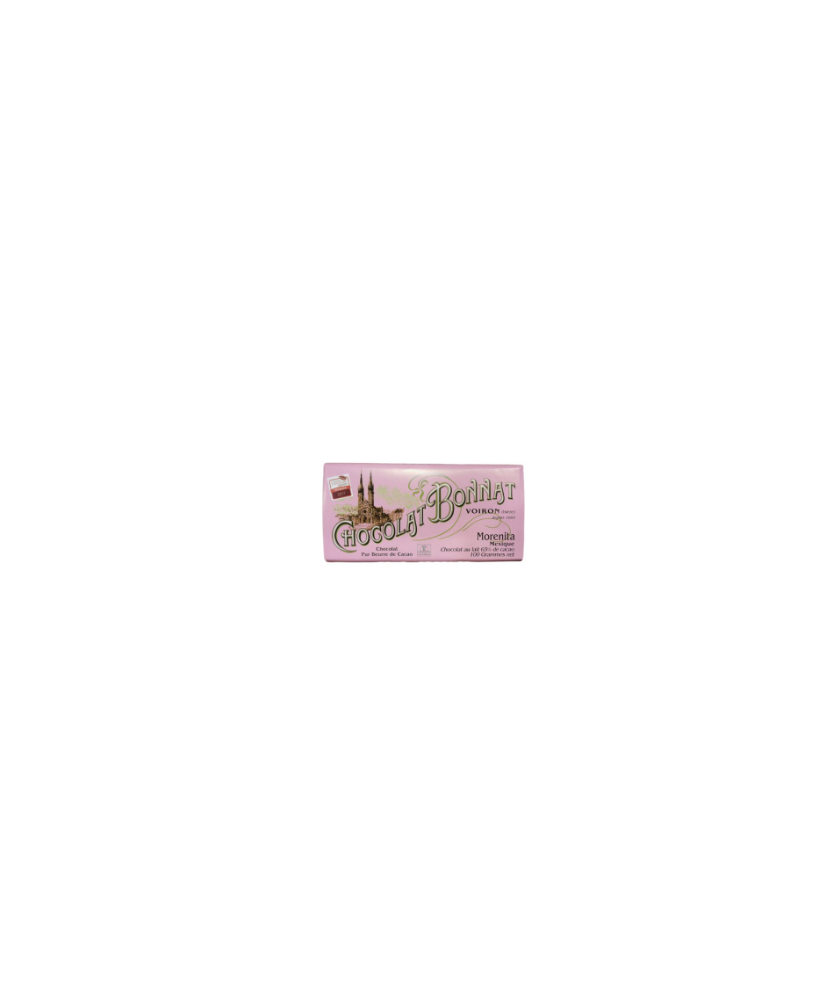 Tablette de chocolat au lait 65% Morenita BONNAT 100g
