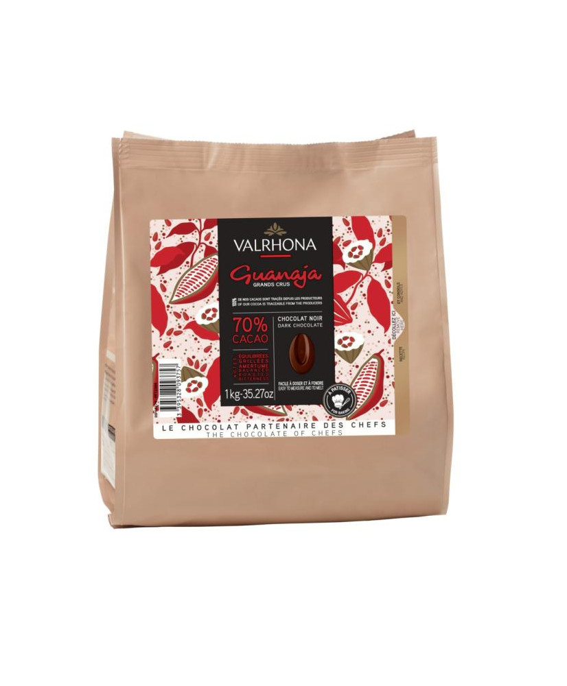 Chocolat noir Guanaja 70% 1kg VALRHONA Chocolat noir Guanaja 70% 1kg VALRHONA