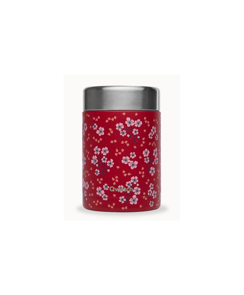 Boite repas isotherme Hanami rouge 600ml QWETCH