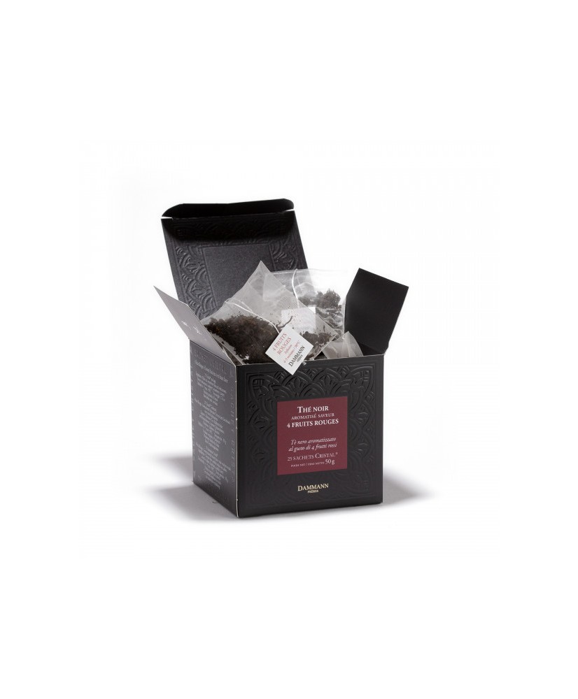 Thé noir quatre fruits rouges 25 sachets DAMMANN FRERES