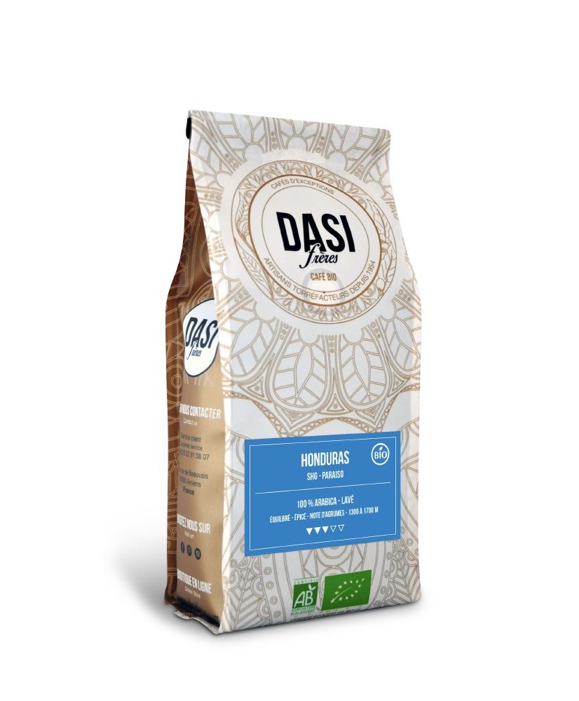 Café en grains "Honduras Bio" 250G DASI FRERES