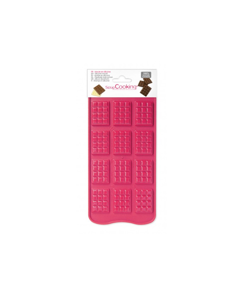 Moule silicone chocolat mini-tablettes SCRAPCOOKING