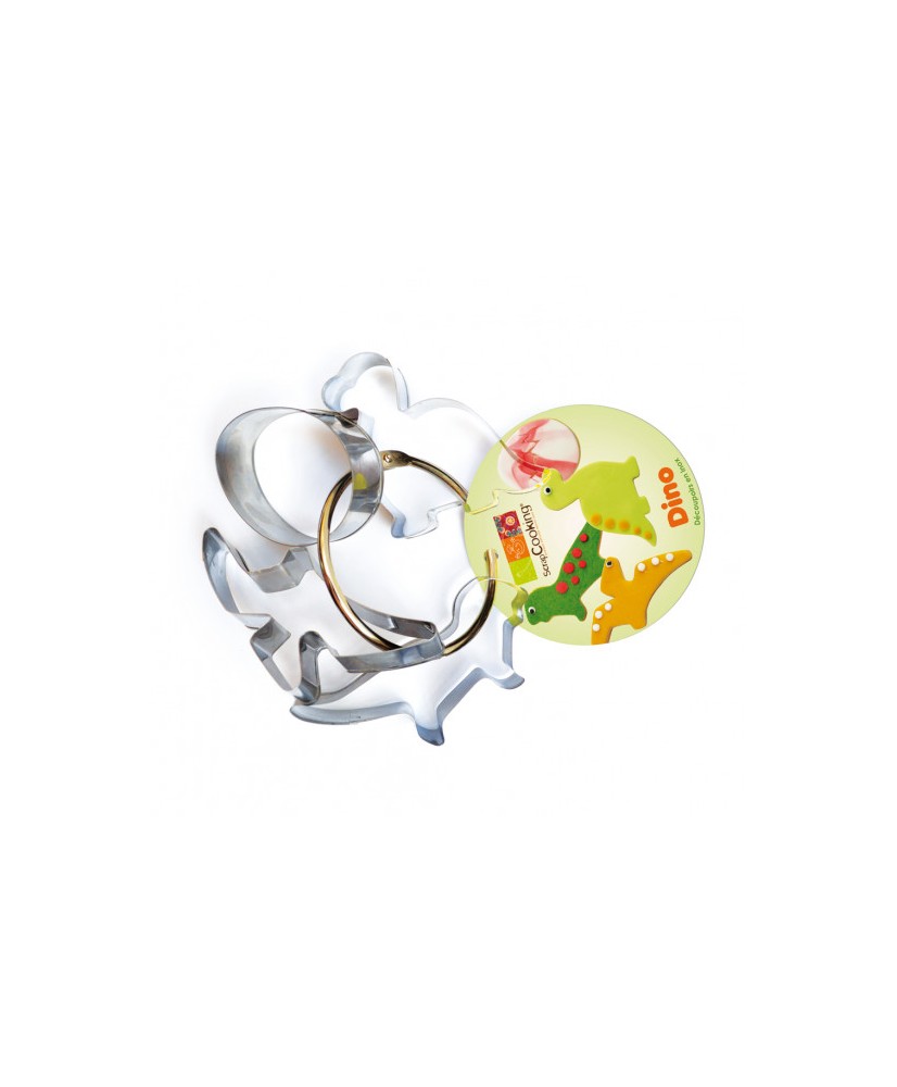 4 découpoirs sur cintre "Dino" SCRAPCOOKING