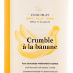 Tablette de chocolat noir "crumble à la banane" DOLFIN
