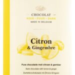 Tablette de chocolat noir "citron et gingembre" DOLFIN