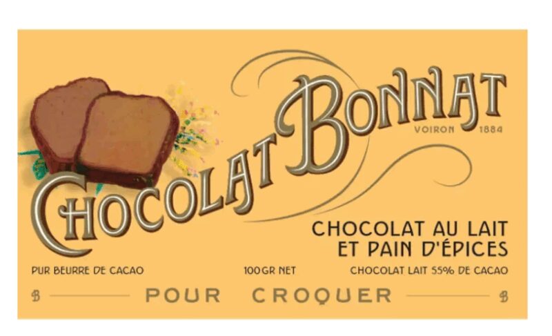 Tablette de chocolat au lait et pain d'épices 55% BONNAT