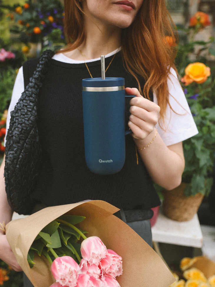 Cold cup avec anse 600ml qwetch pour thé matcha, café smoothie