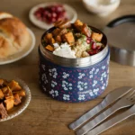 Boîte repas isotherme avec poignée Hanami bleu 650ml - QWETCH lunch box