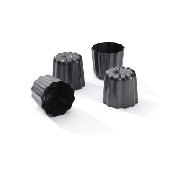 4 moules cannelés bordelais acier antiadhésif - DE BUYER