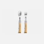 set couteau fourchette de poche picnic opinel