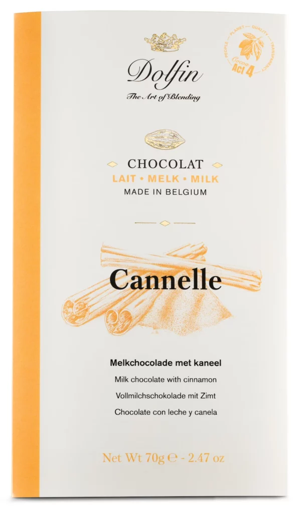 Tablette de chocolat au lait cannelle - DOLFIN