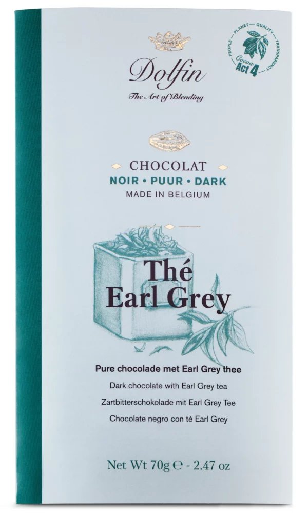 Tablette de chocolat noir thé Earl Grey - DOLFIN