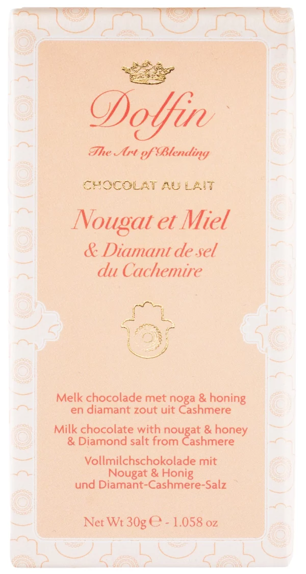 Tablette de chocolat nougat et miel - DOLFIN
