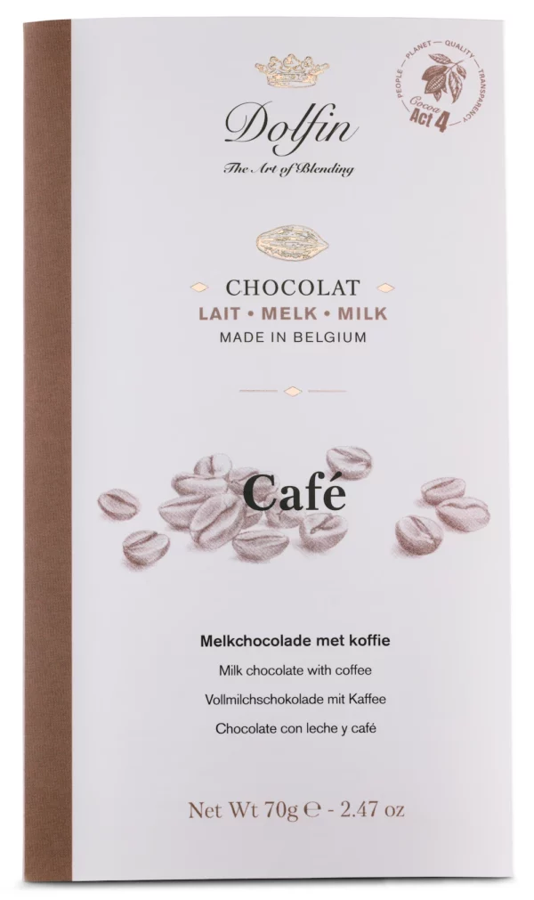 Tablette de chocolat au lait café - DOLFIN