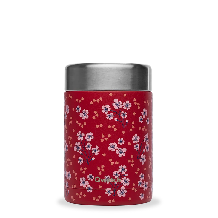 Boîte repas isotherme avec poignée Hanami rouge 600ml - QWETCH