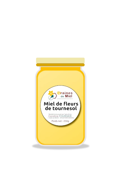 Miel fleurs de tournesol - GRAINES DE MIEL